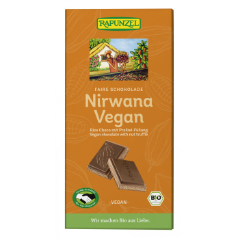 Nirwana Vegan Schokolade mit Praline-Füllung