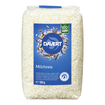 Milchreis rund weiß