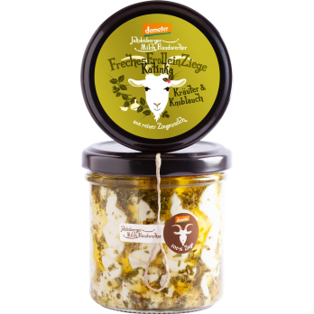 Freches Frollein Ziege Kräuter & Knoblauch