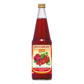 Rote Johannisbeere Himbeeren Saft ganze Kiste