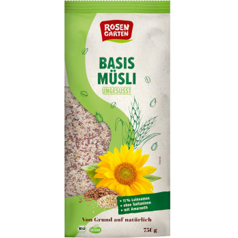 Basis Müsli ungesüßt, 750g