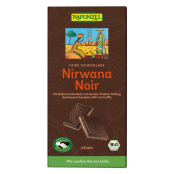 Nirwana Noir 55% Kakao mit dunkler  Praline-Füllung