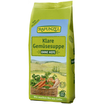 klare Gemüsesuppe ohne Hefe