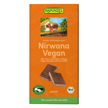 Nirwana Vegan Schokolade mit Praline-Füllung