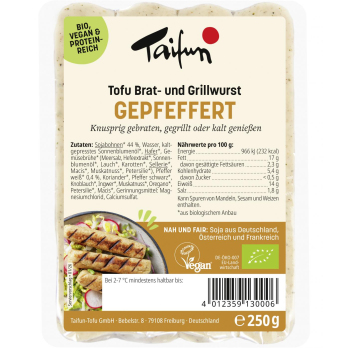 Tofu Bratwurst gepfeffert Grillknacker)